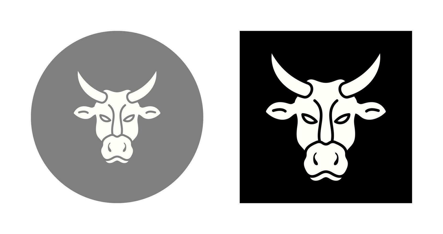 icono de vector de vaca