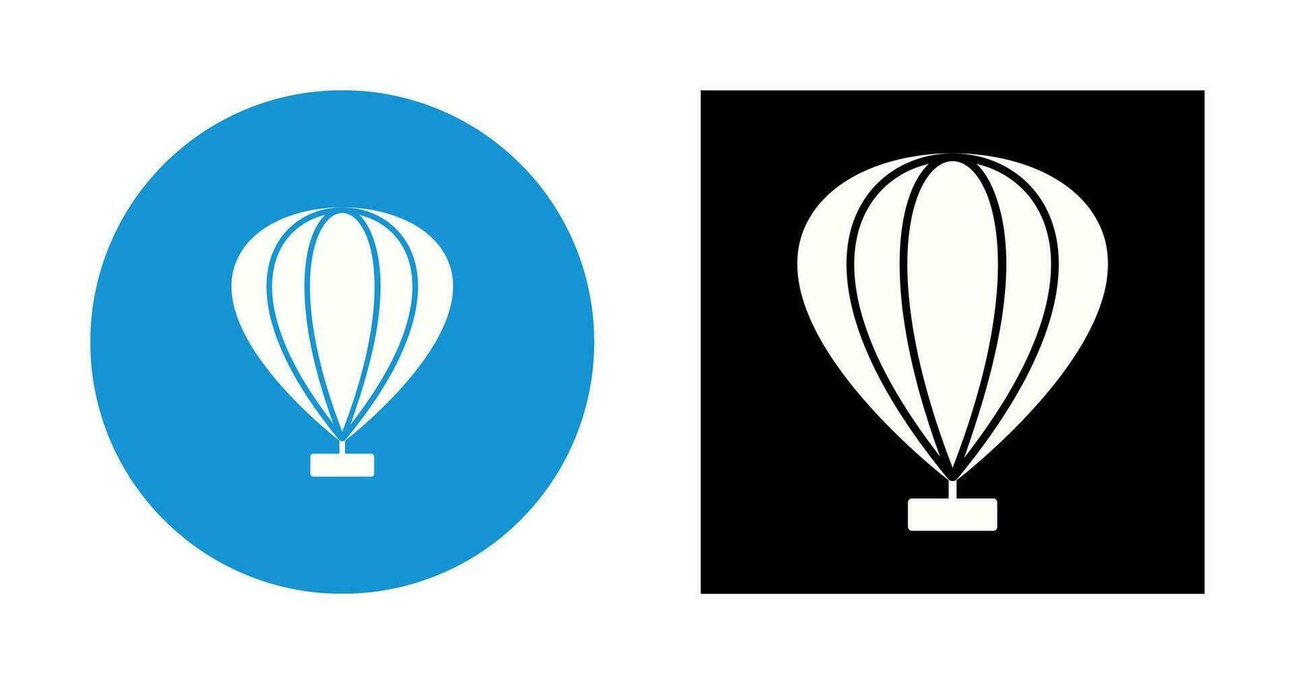 icono de vector de globo de aire caliente