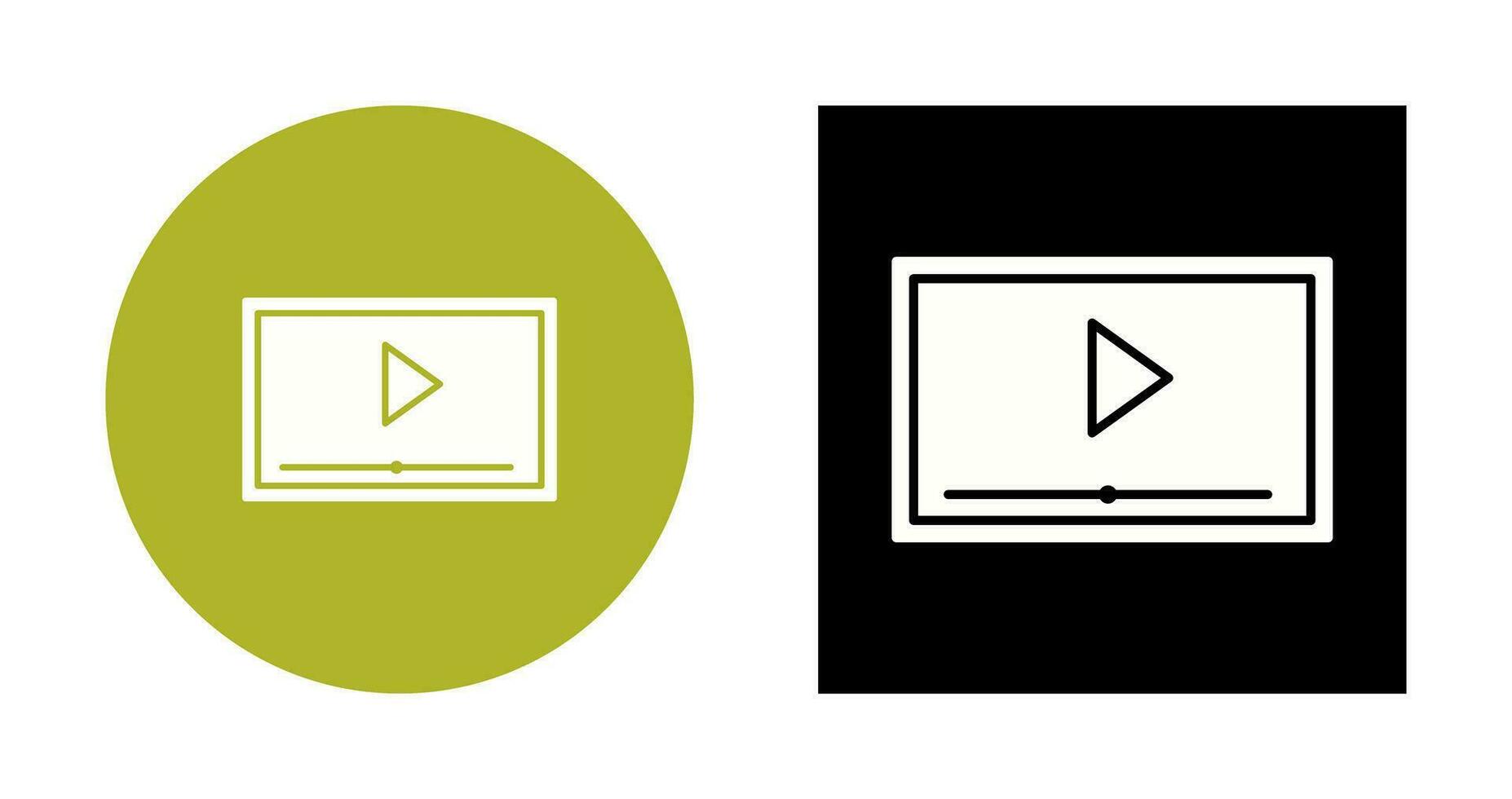 Video Screening Vector Icon