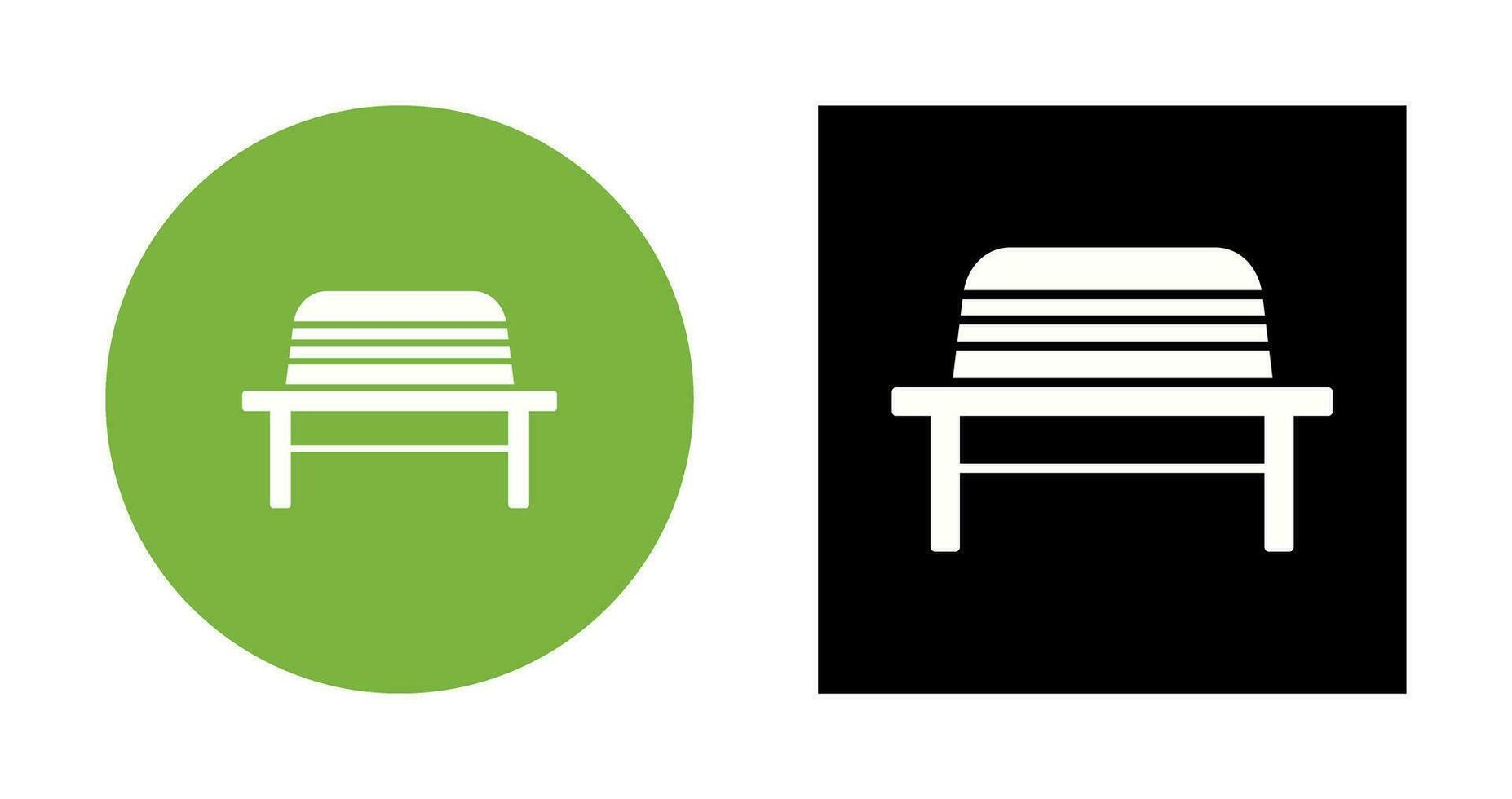 Garden Bench Vector Icon