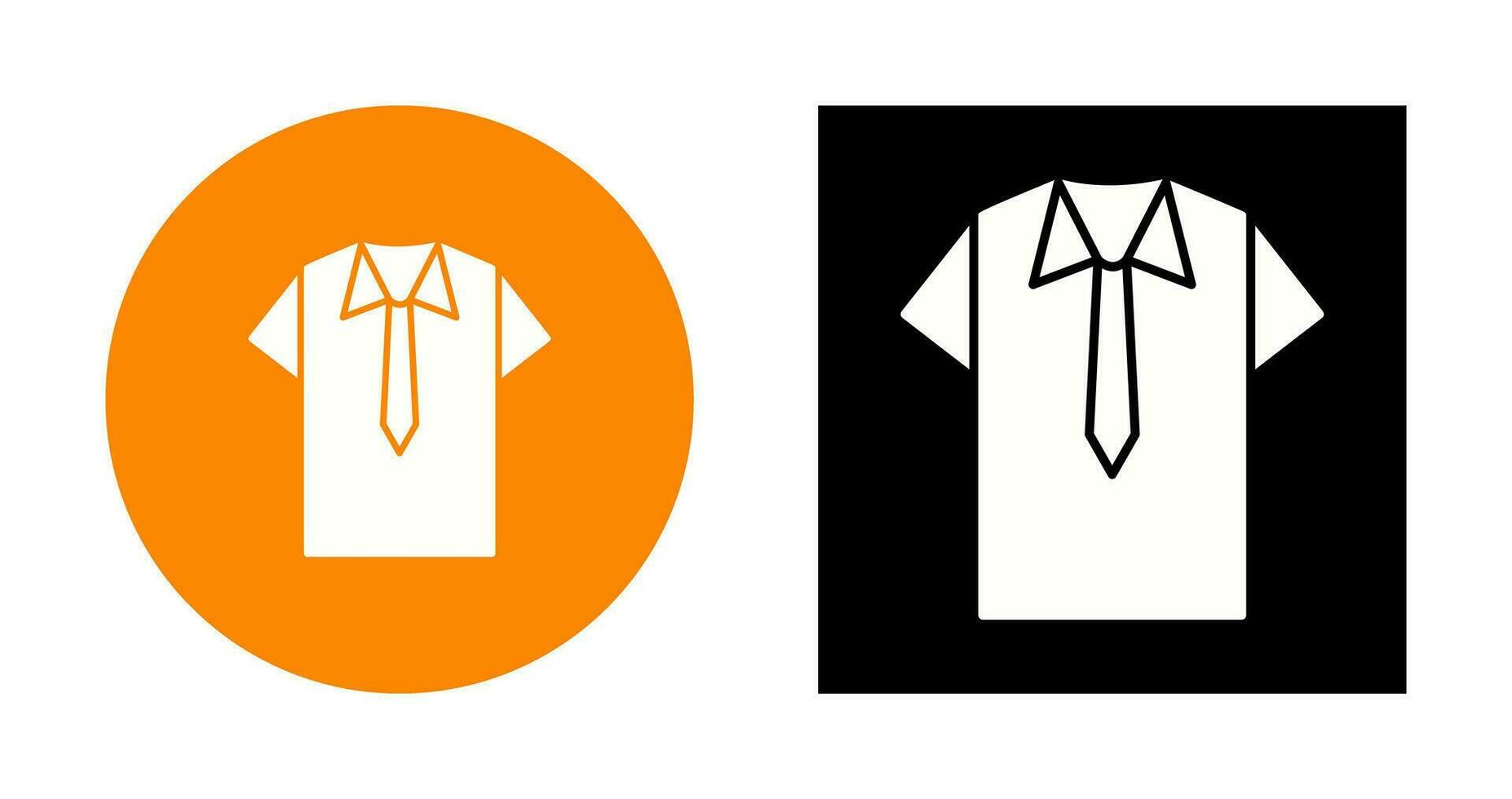 icono de vector de camisa y corbata