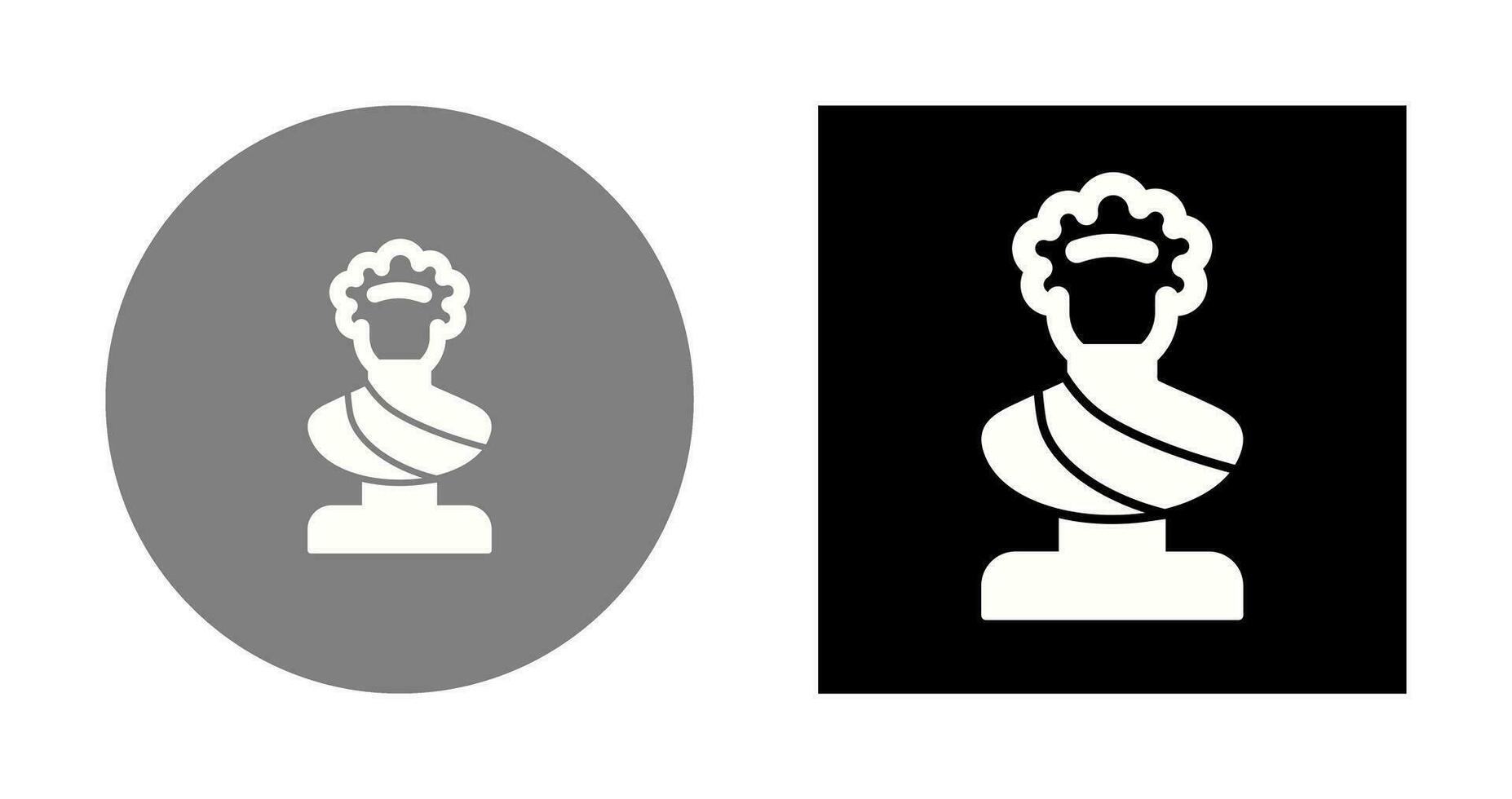 icono de vector de estatua