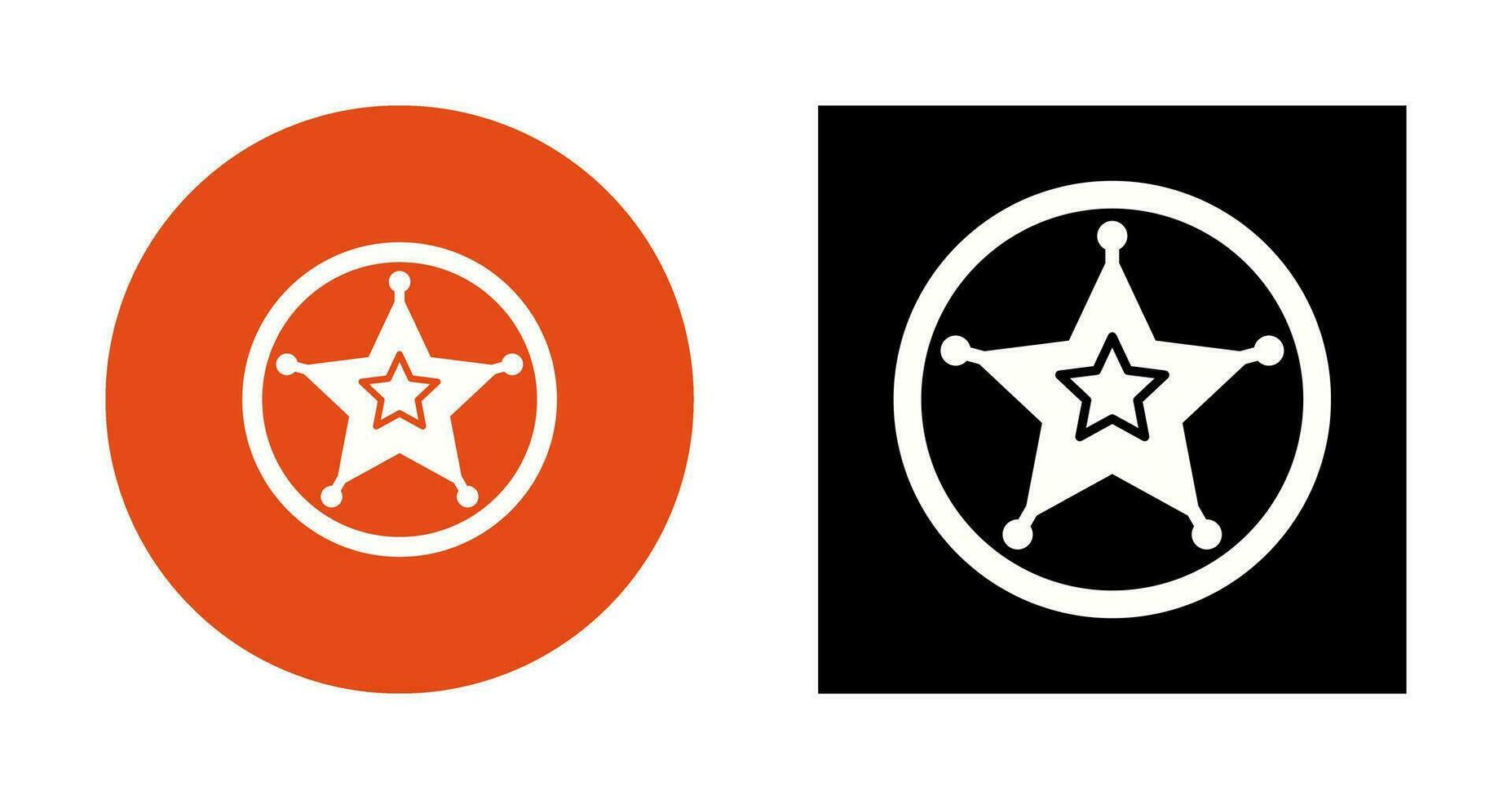 Sheriff badge Vector Icon