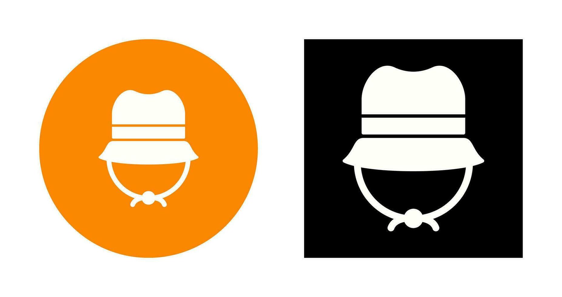 icono de vector de sombrero de camping