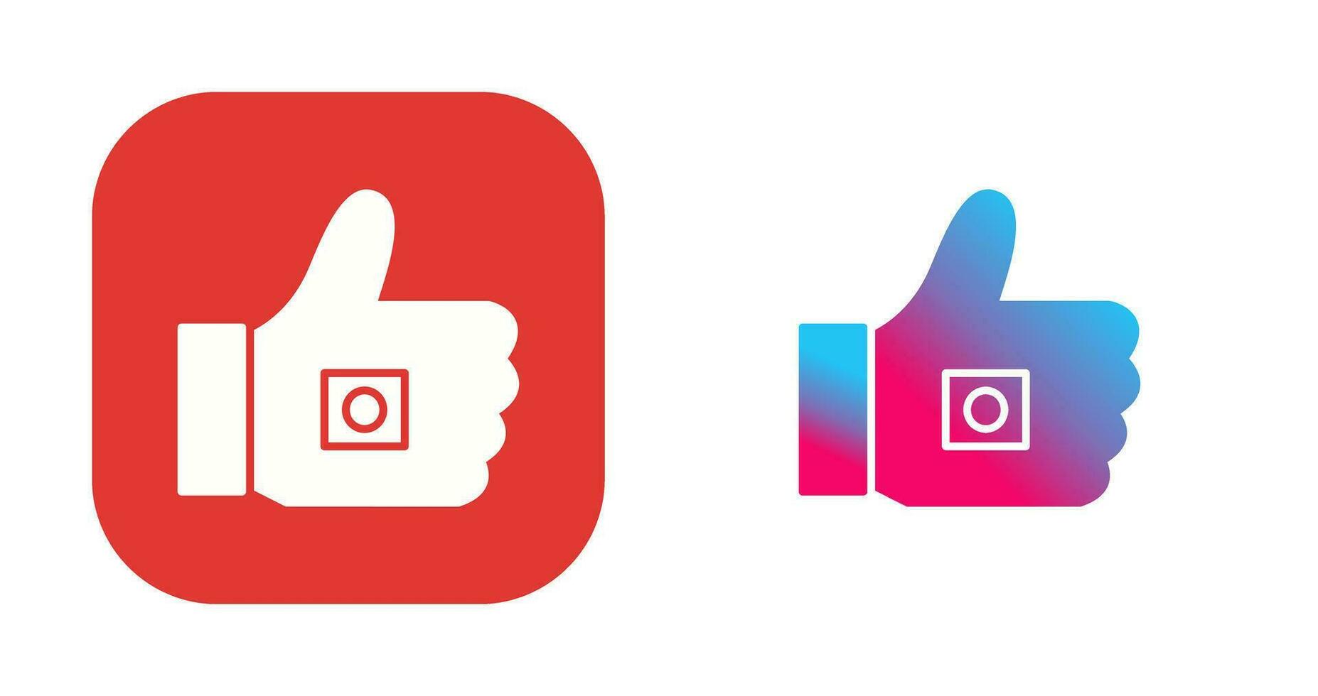 Unique Like Marketing Vector Icon