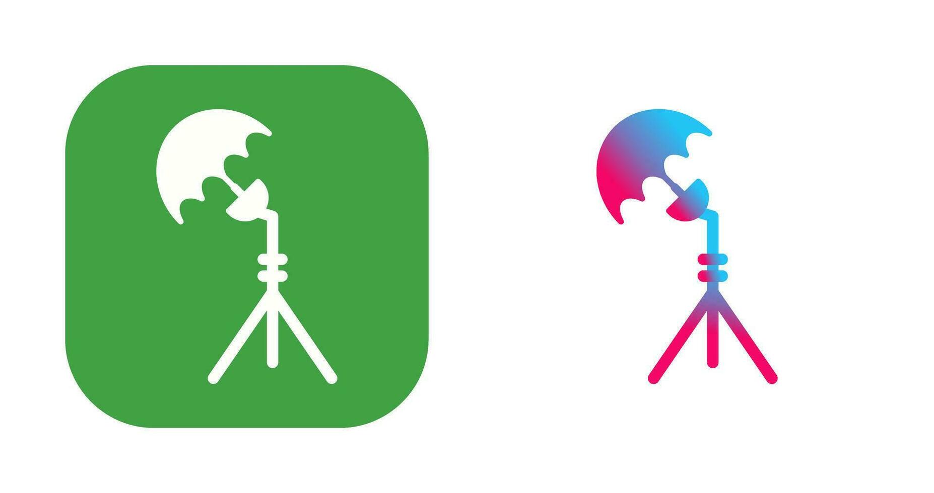 Unique Light Stand Vector Icon