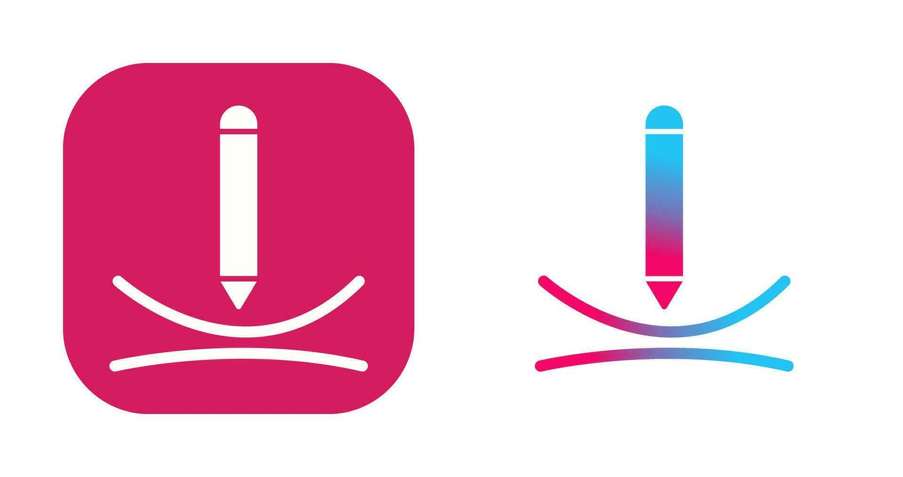 Draw Curve Vector Icon
