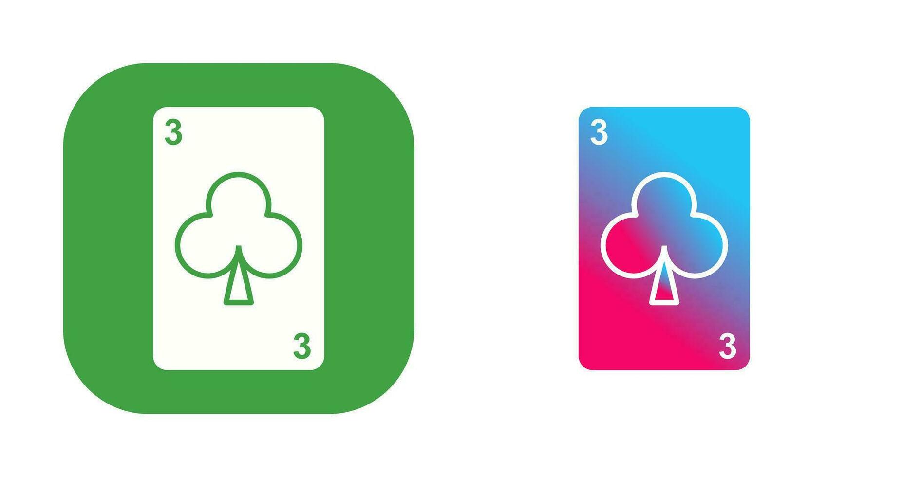Clubs Card Vector Icon