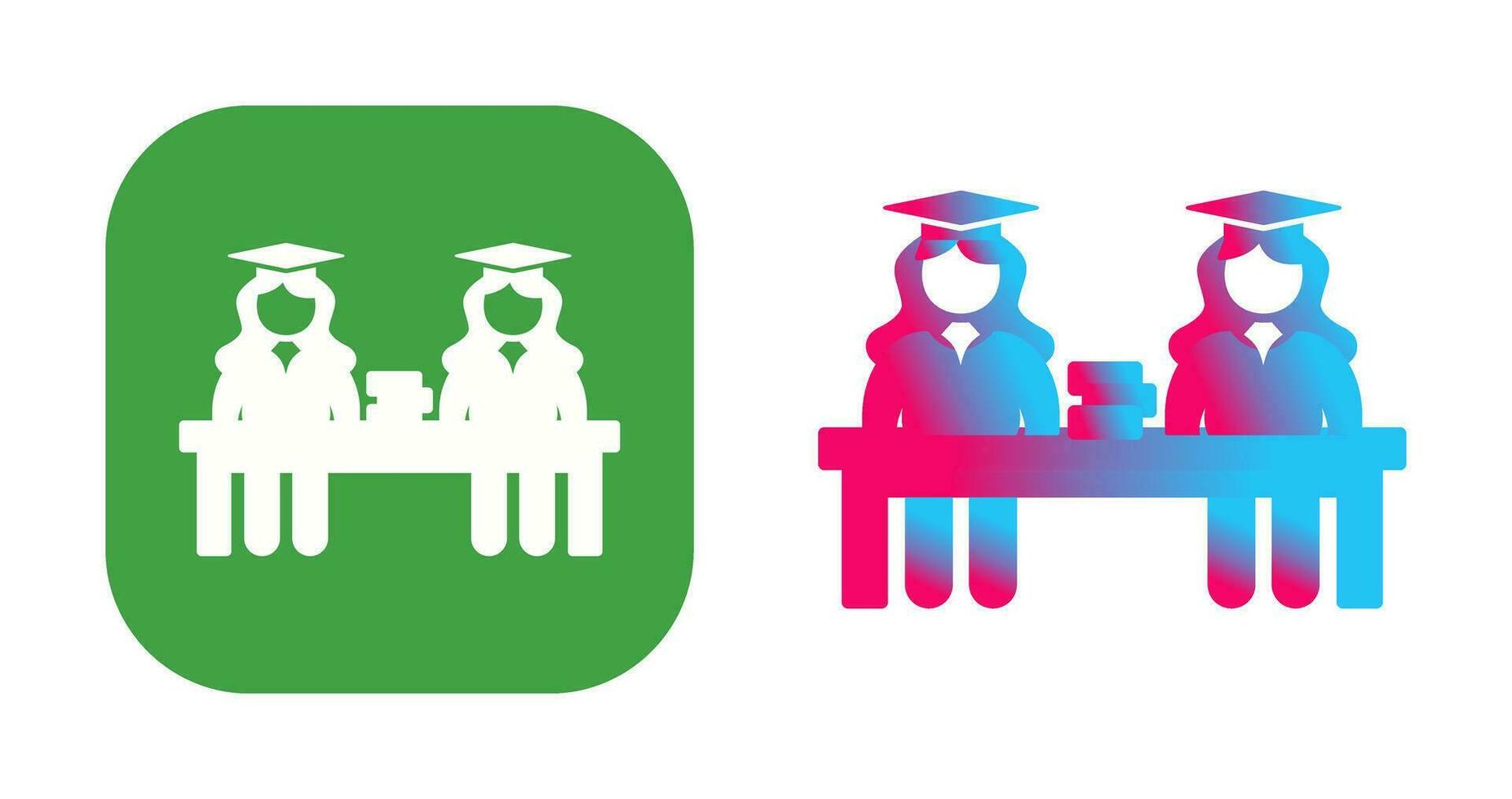 Unique Combined Study Vector Icon