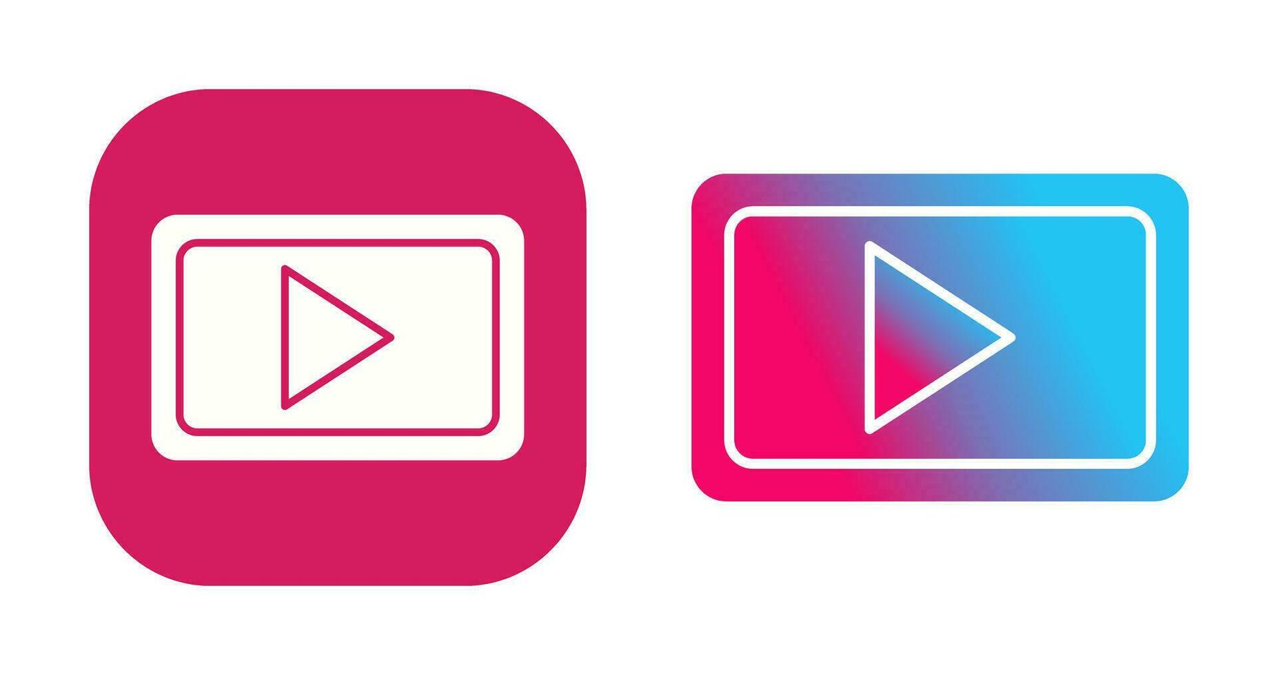 Unique Video Communication Vector Icon