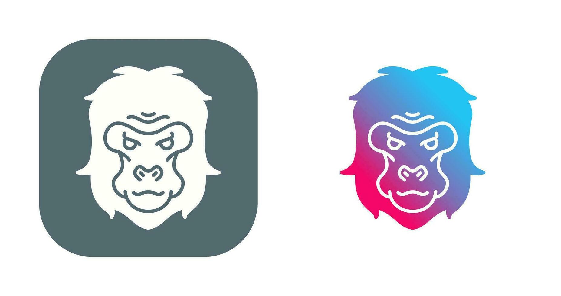 Gorilla Vector Icon