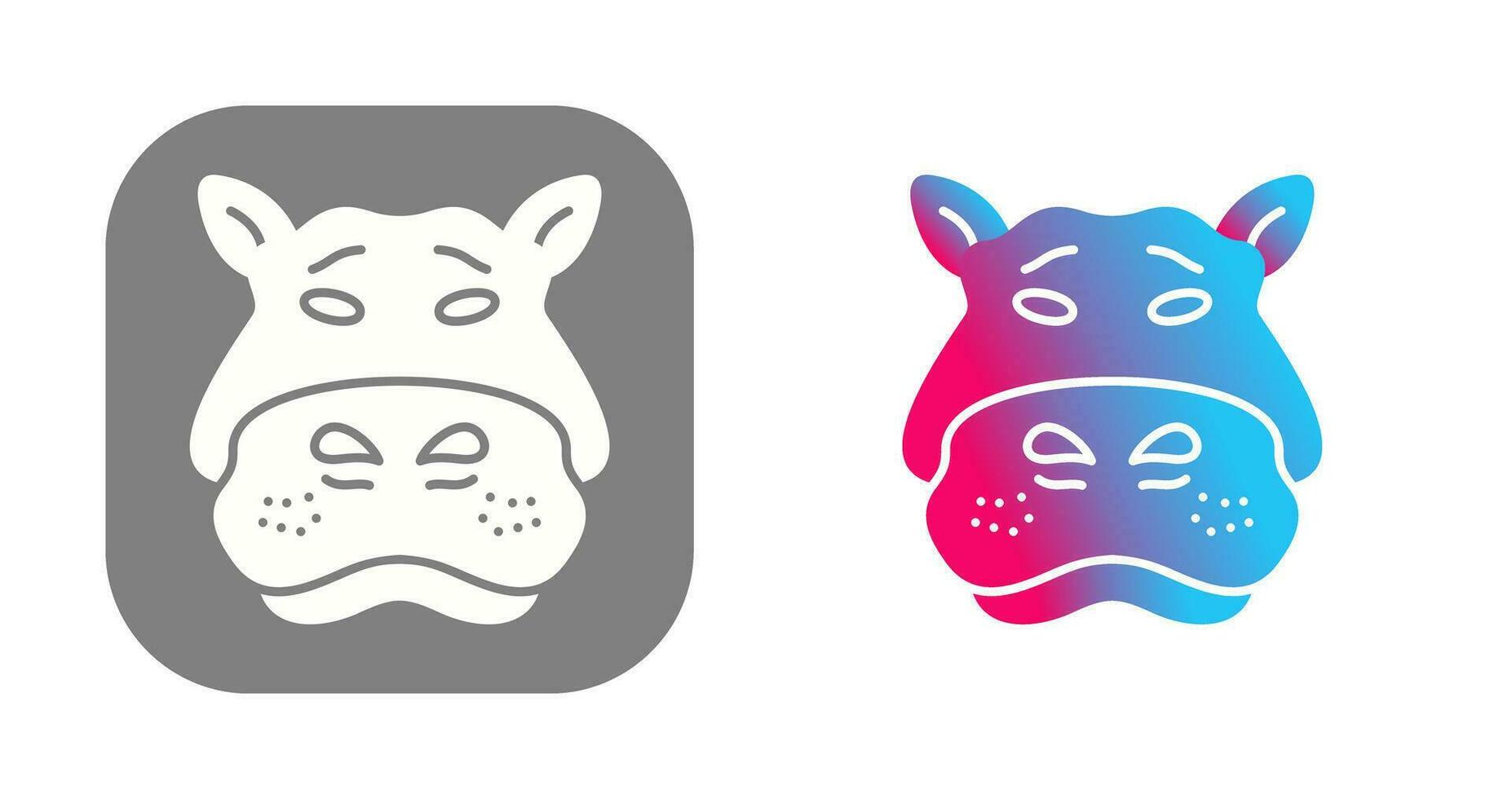 Hippo Vector Icon