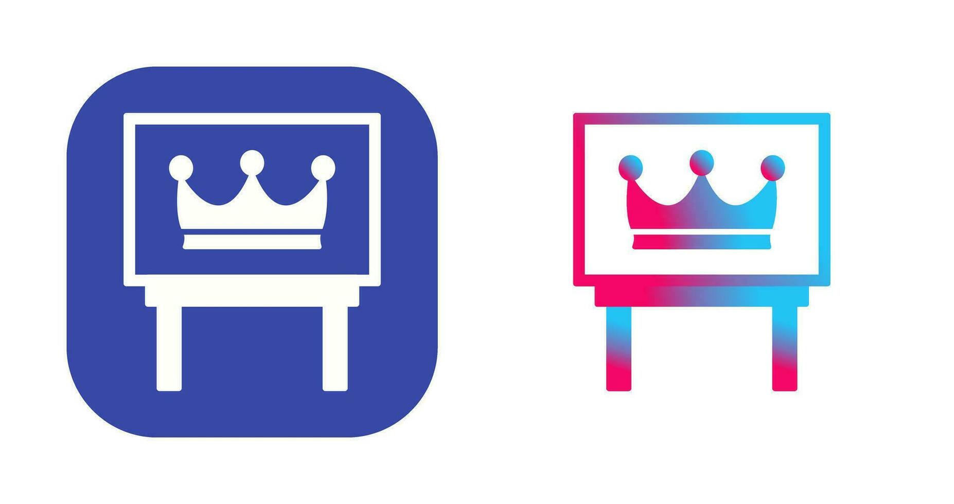 Crown Exhibit Vector Icon