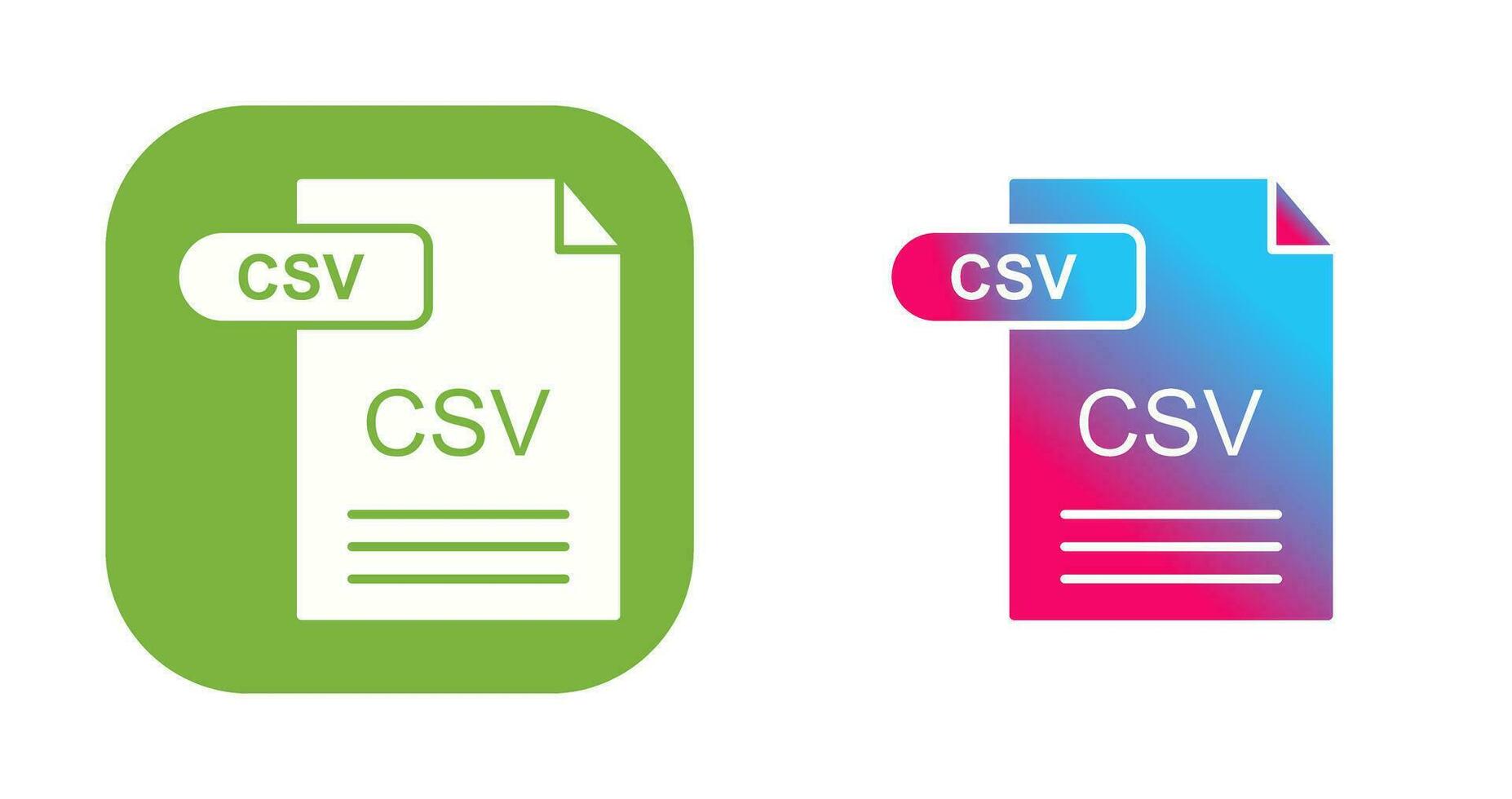 CSV Vector Icon