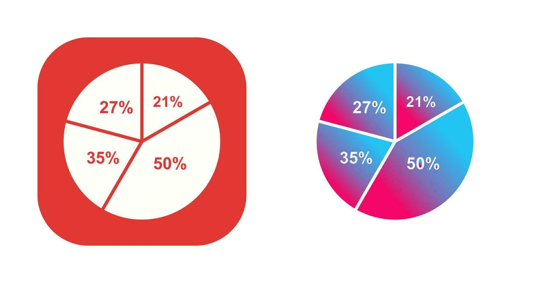 Pie Chart Vector Icon