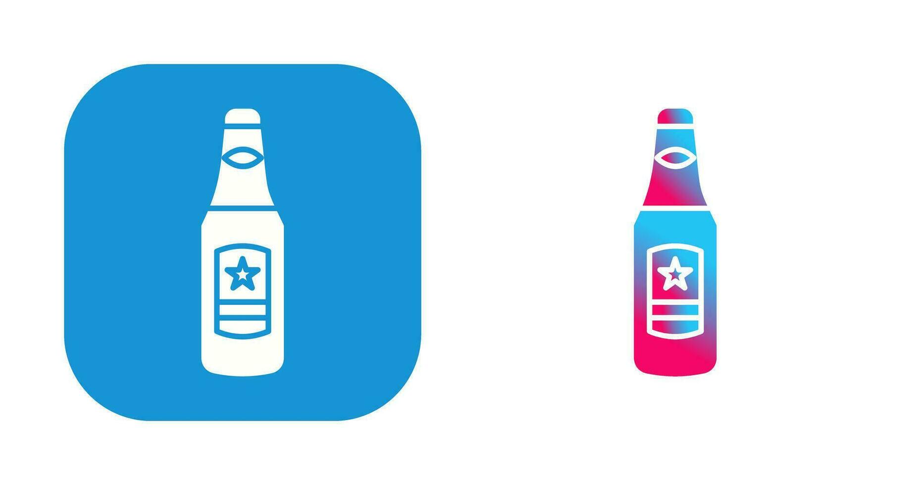 Beer Bottle Vector Icon