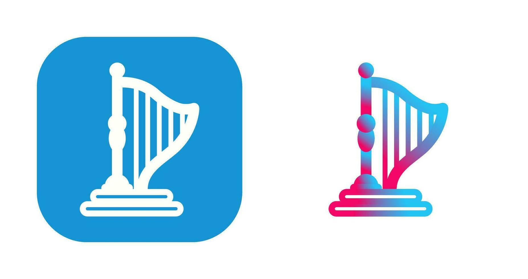 Harp Vector Icon