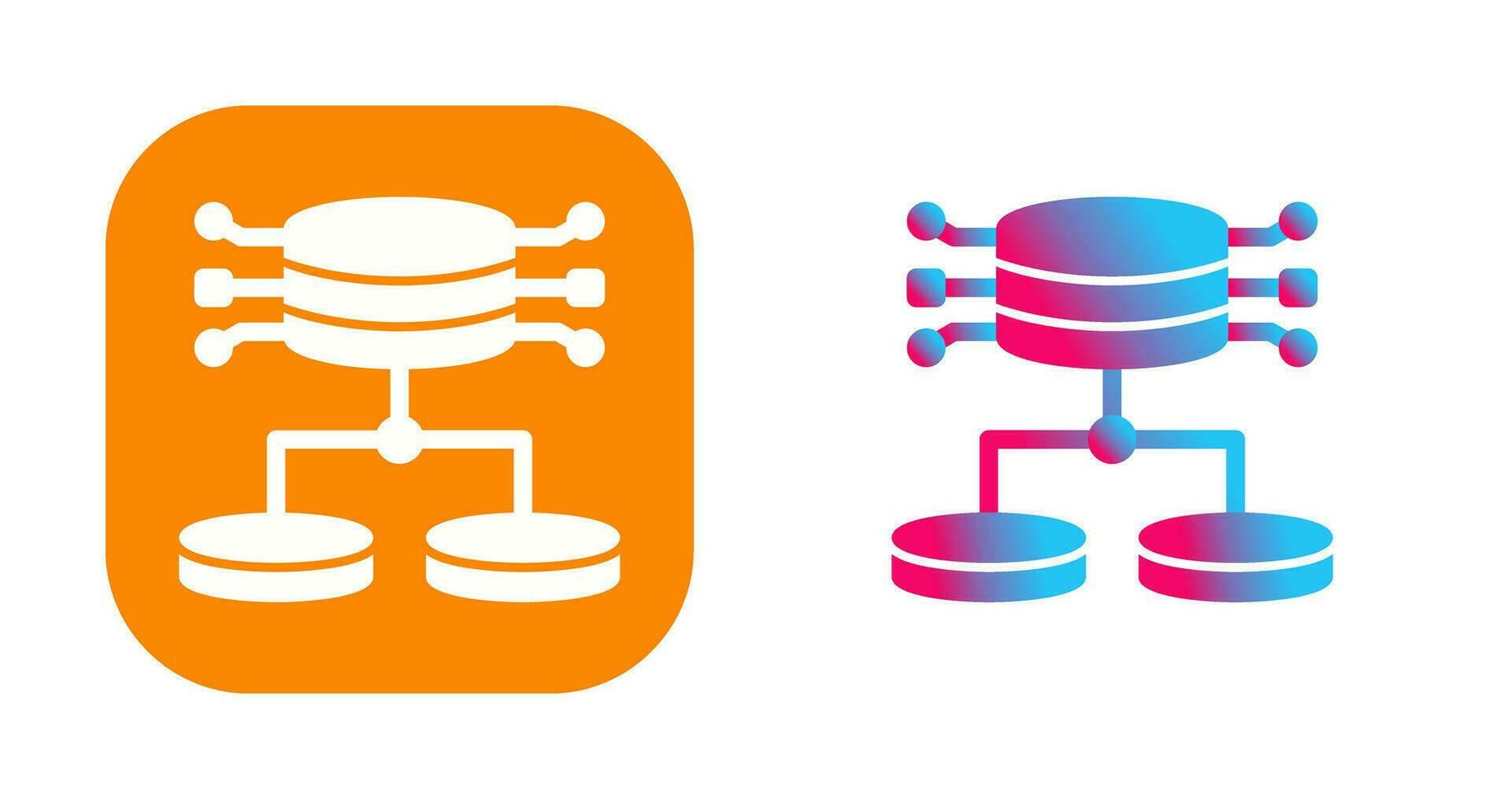 icono de vector de datos estructurados