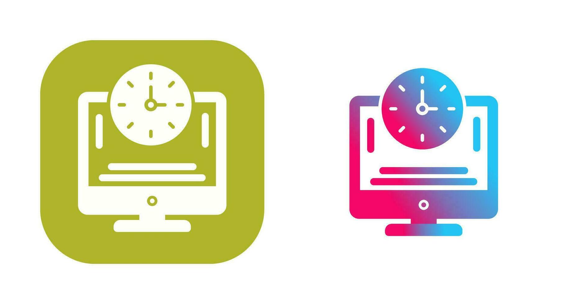 Online Time Vector Icon