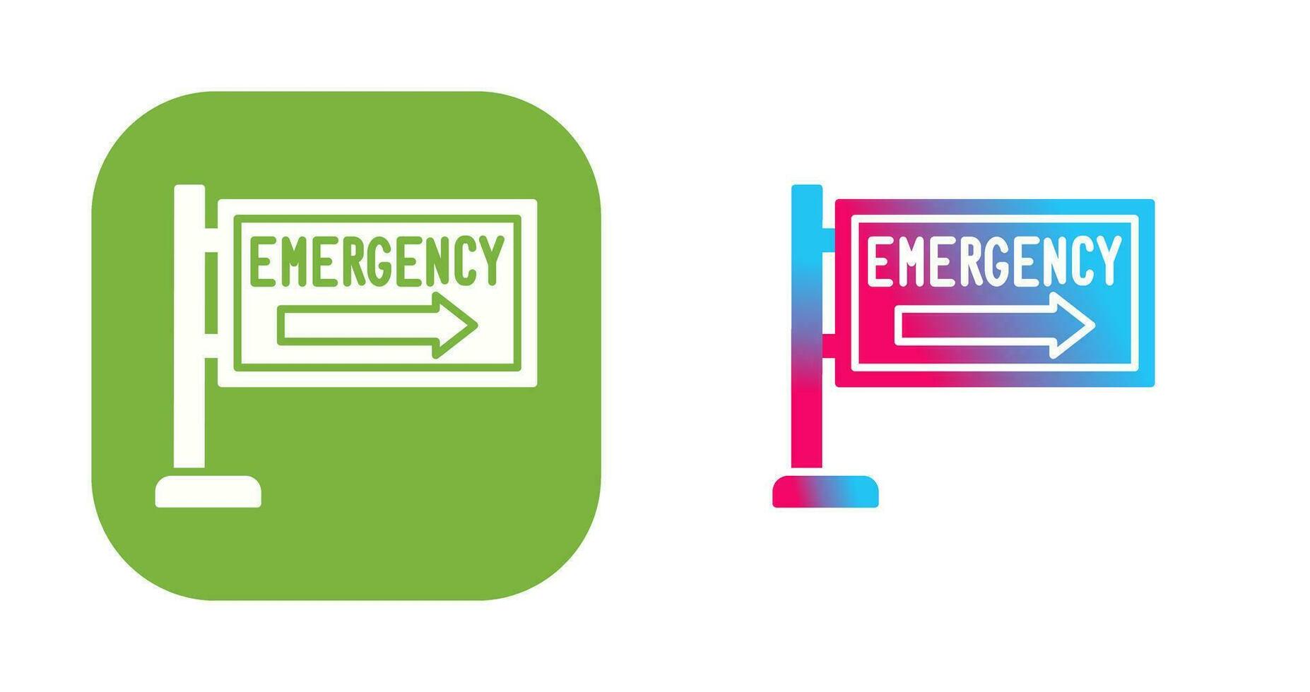 icono de vector de señal de emergencia