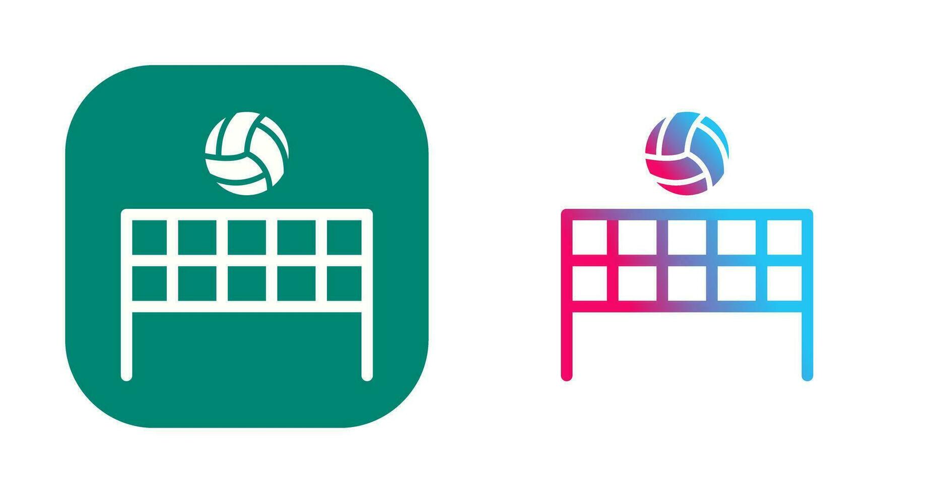 Beach Volleyball Vector Icon