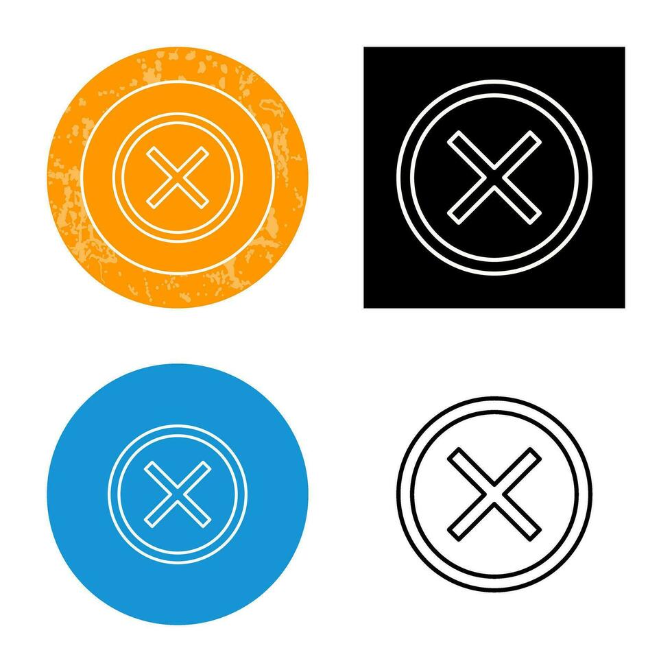 Do Not Cross Vector Icon