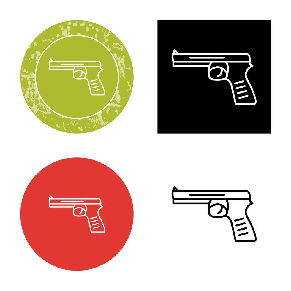 icono de vector de pistola única