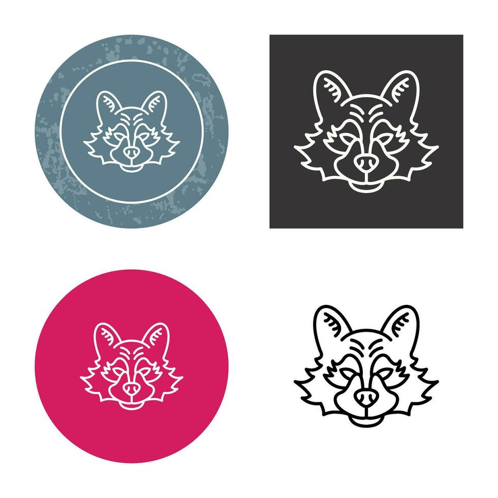 Raccoon Vector Icon