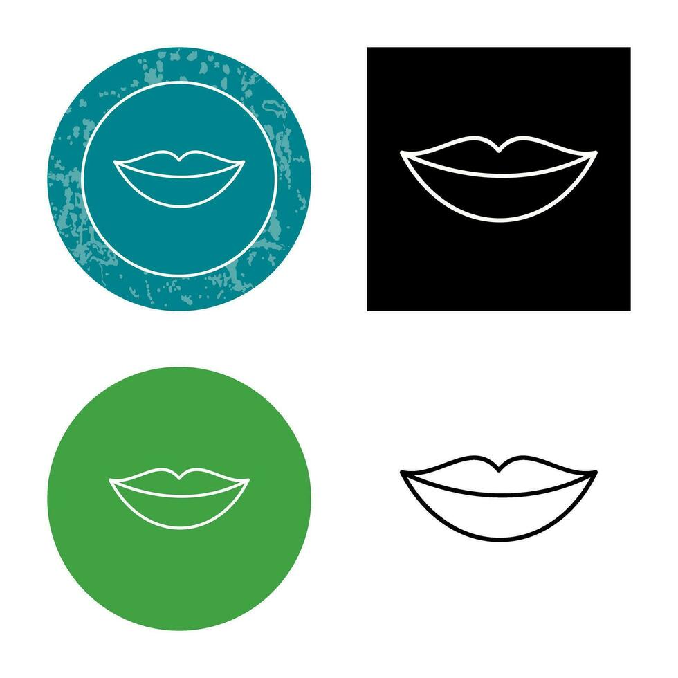 icono de vector de labios