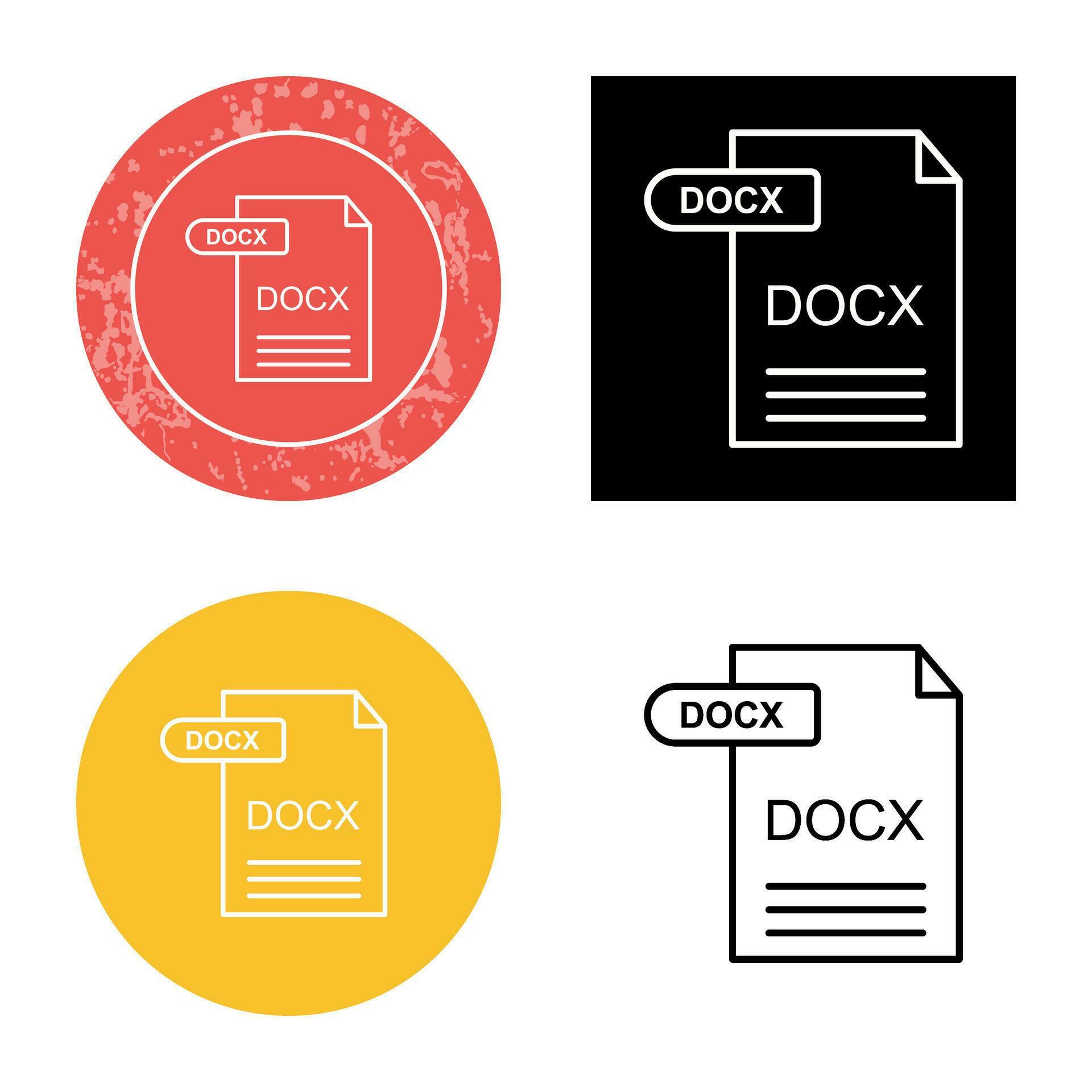 DOCX Vector Icon 30430325 Vector Art at Vecteezy
