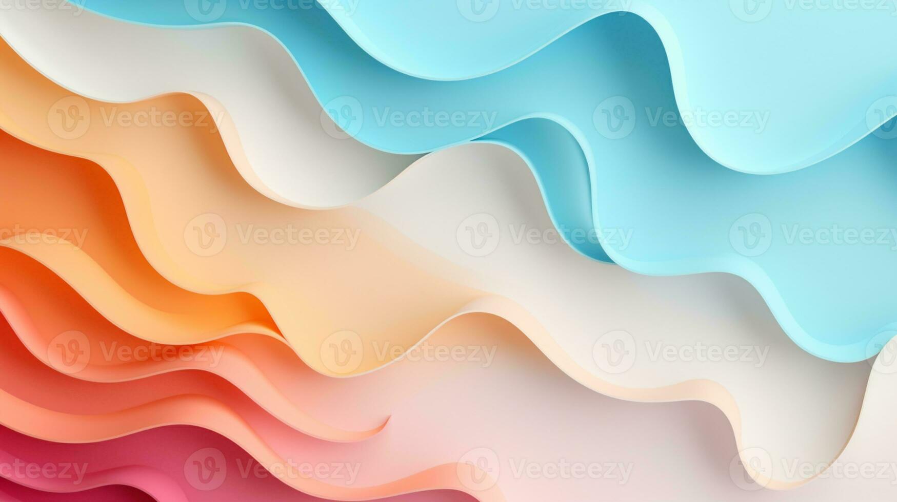 Pastel color papercut design on background, AI Generative photo