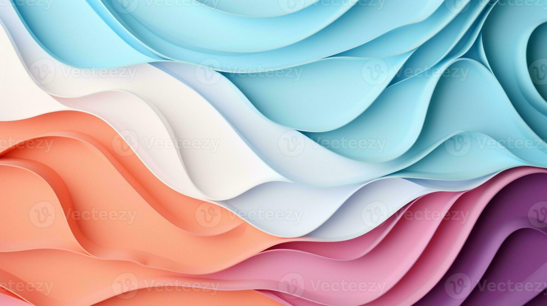 Pastel color papercut design on background, AI Generative photo