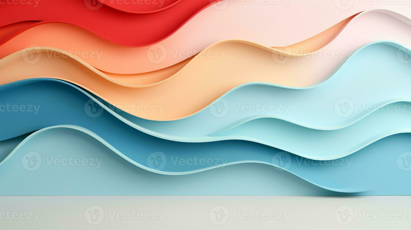 Pastel color papercut design on background, AI Generative photo