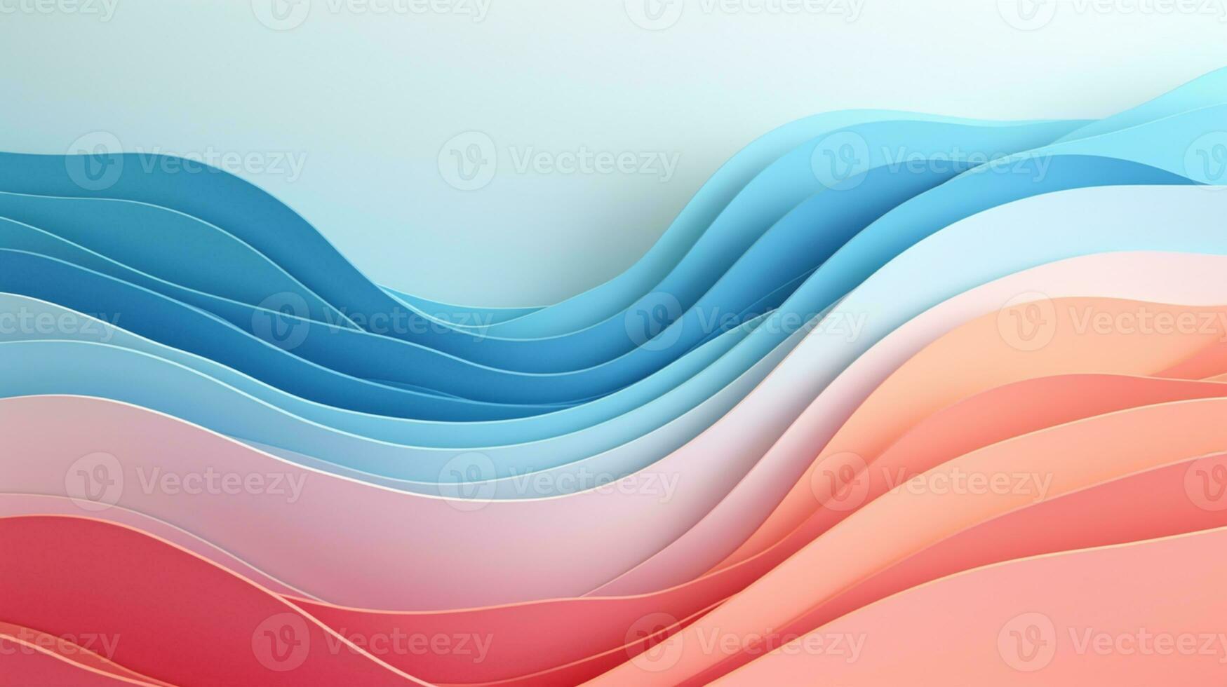Pastel color papercut design on background, AI Generative photo