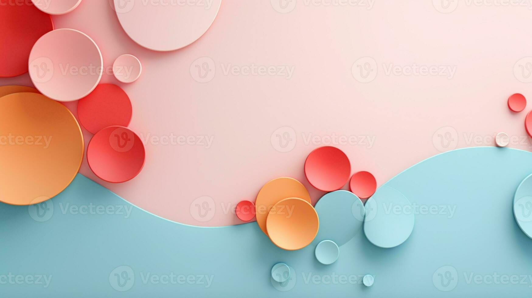 Pastel color papercut design on background, AI Generative photo