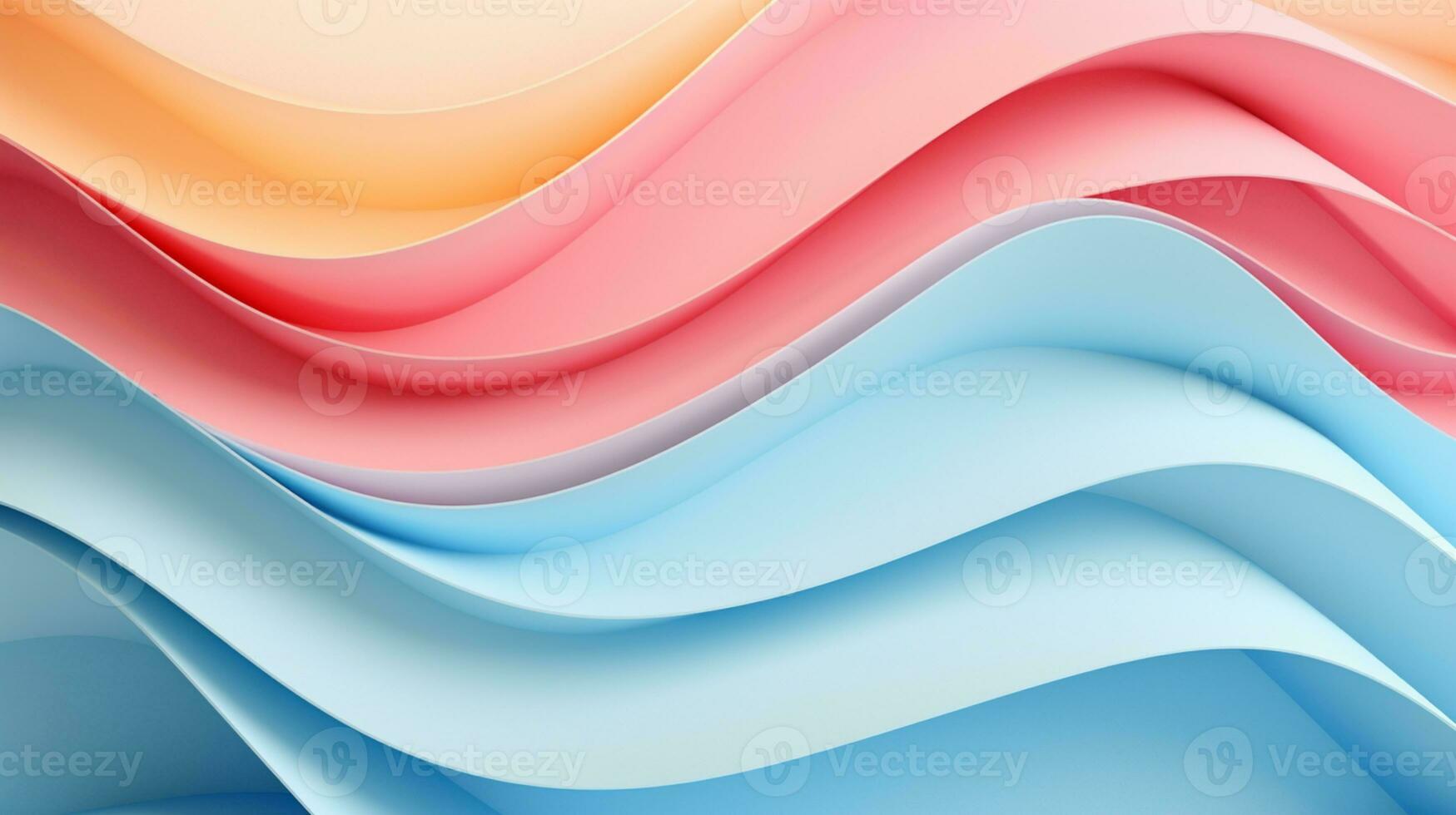 Pastel color papercut design on background, AI Generative photo