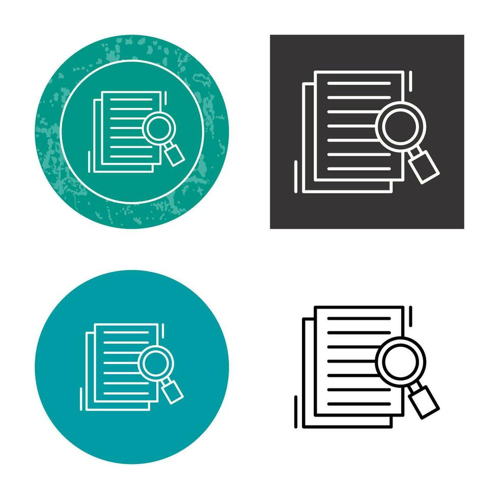 Details Looking Vector Icon