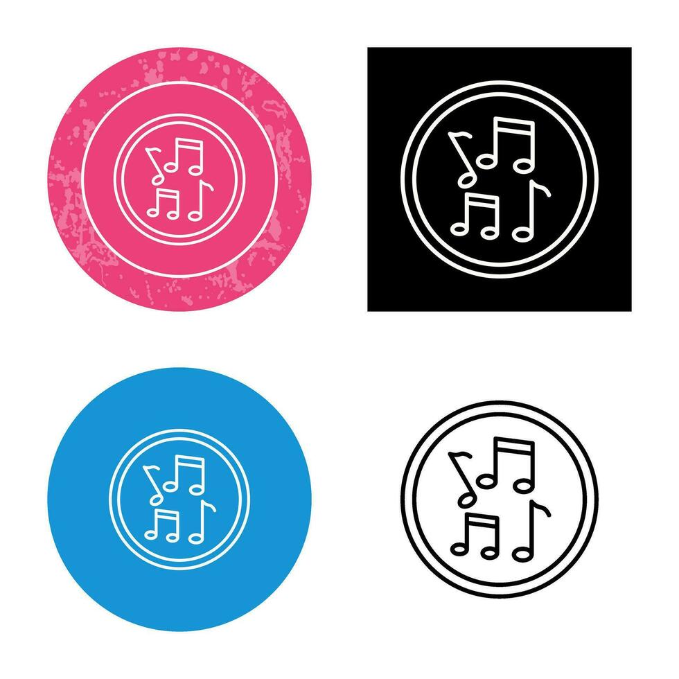 Musical Notes Vector Icon