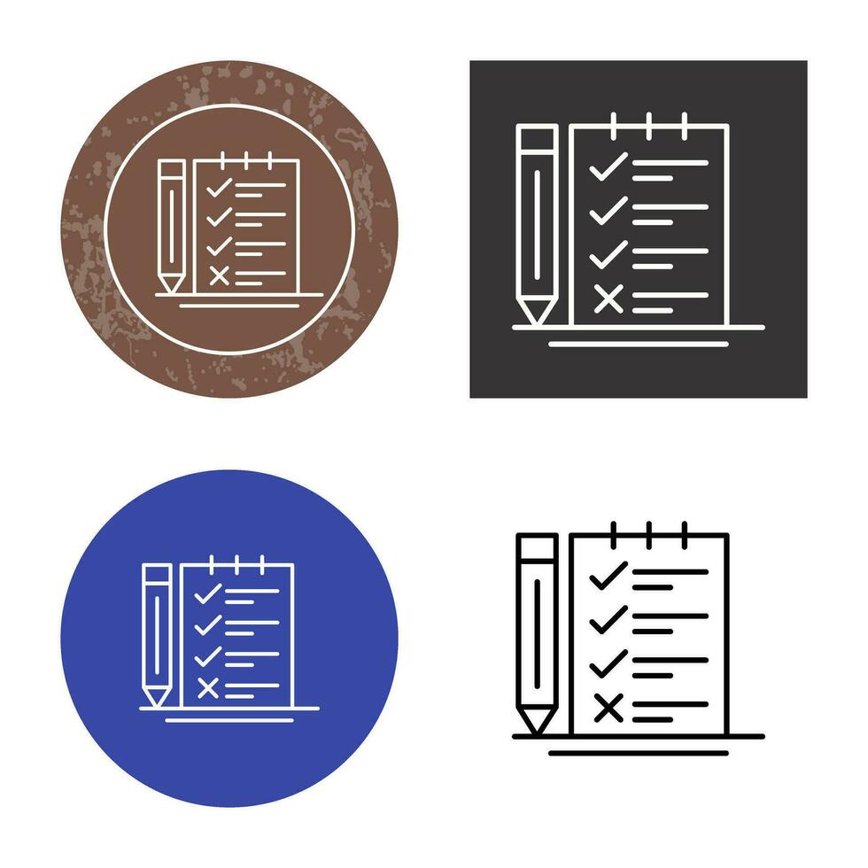 Survey Checklist Vector Icon