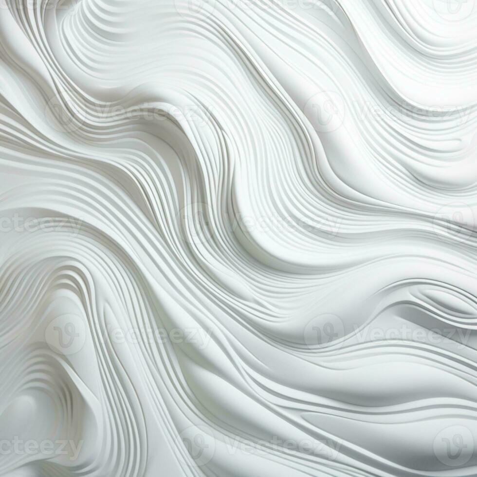 Abstract white paper wave curve lines design, luxury texture with smooth and clean subtle background, AI Generative photo
