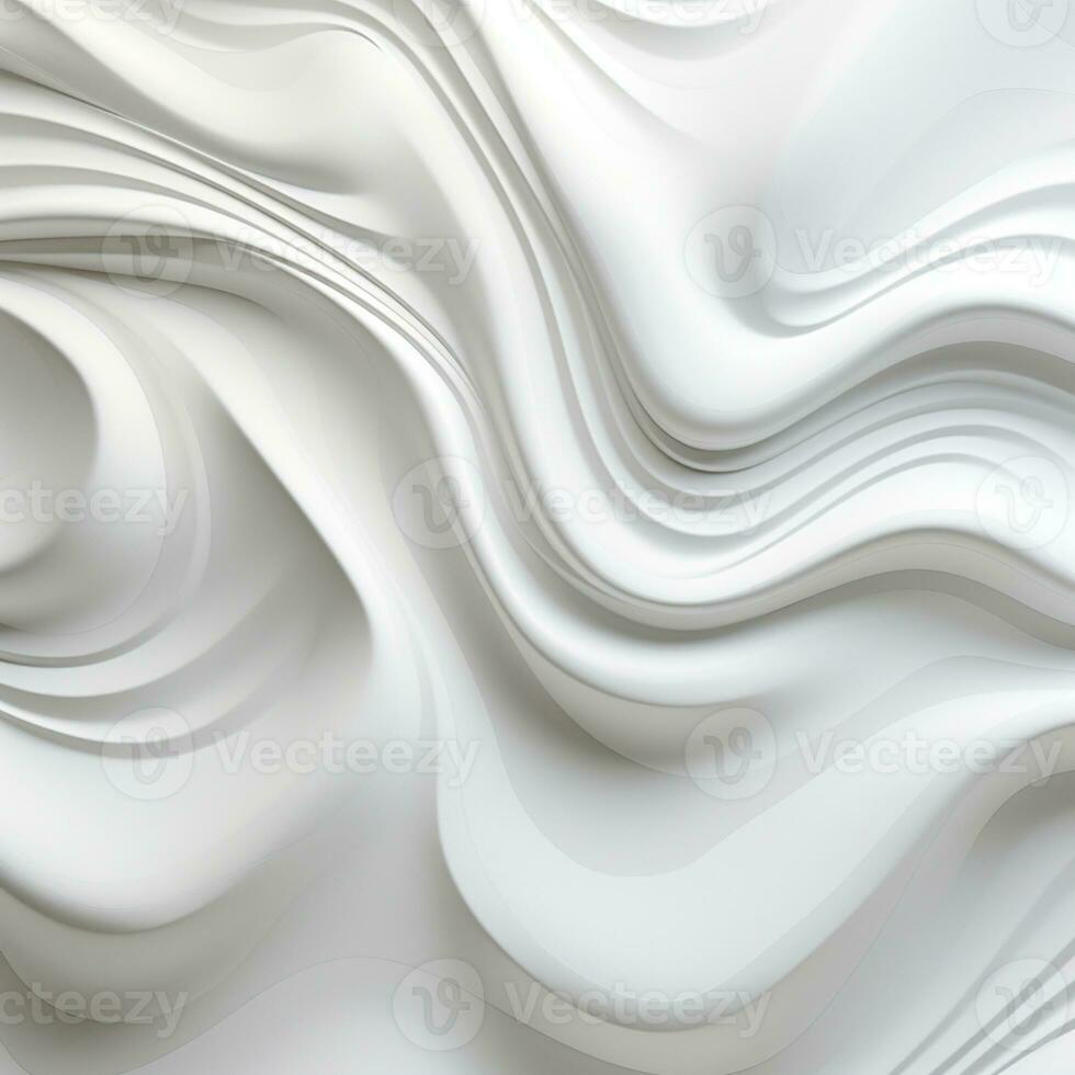 Abstract white paper wave curve lines design, luxury texture with smooth and clean subtle background, AI Generative photo