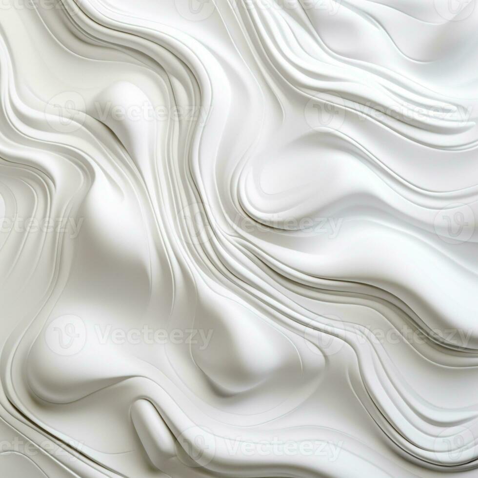 Abstract white paper wave curve lines design, luxury texture with smooth and clean subtle background, AI Generative photo