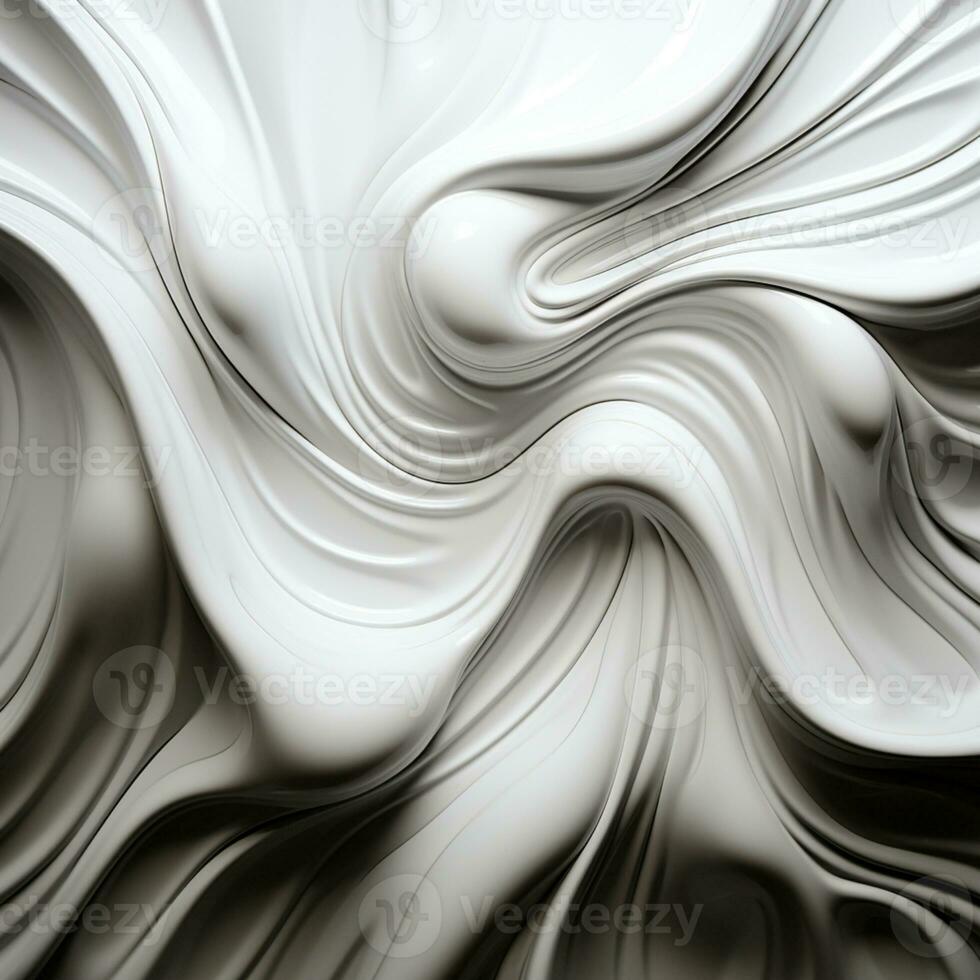 Abstract white paper wave curve lines design, luxury texture with smooth and clean subtle background, AI Generative photo