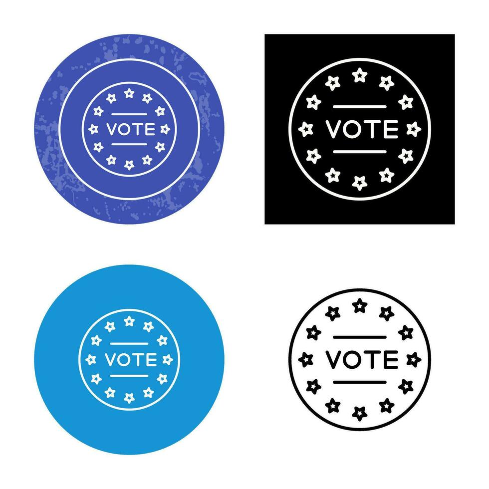 icono de vector de voto