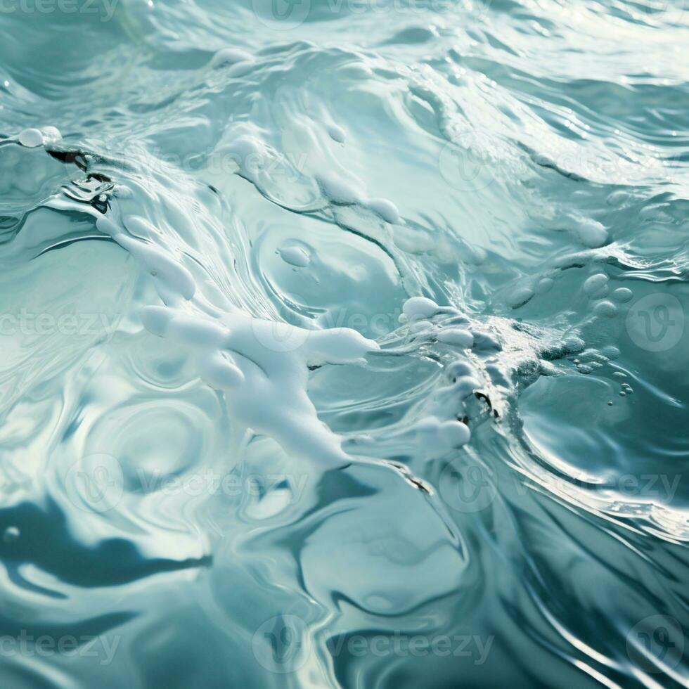 Aerial view to ocean waves. Blue water, the sea background, AI Generative photo