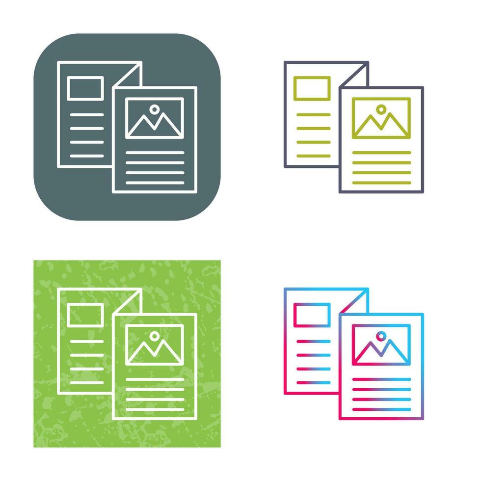 Brochure Vector Icon