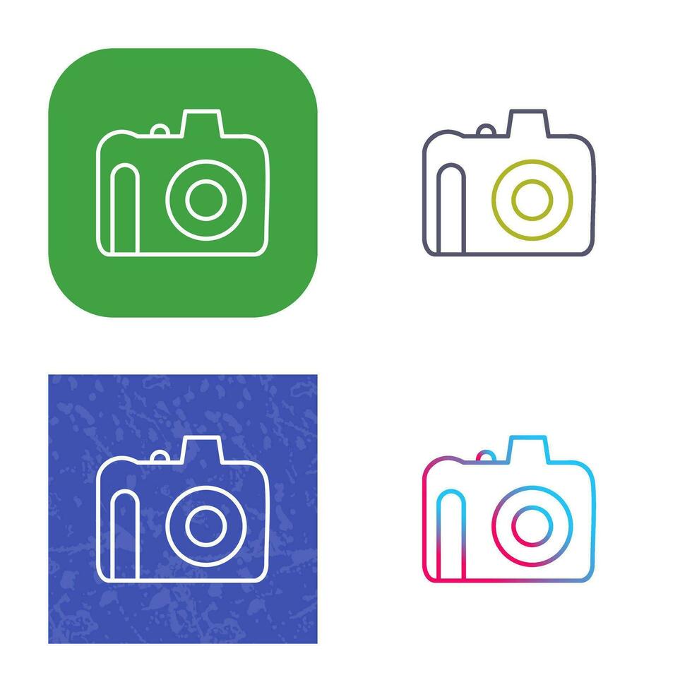 Unique DSLR Camera Vector Icon