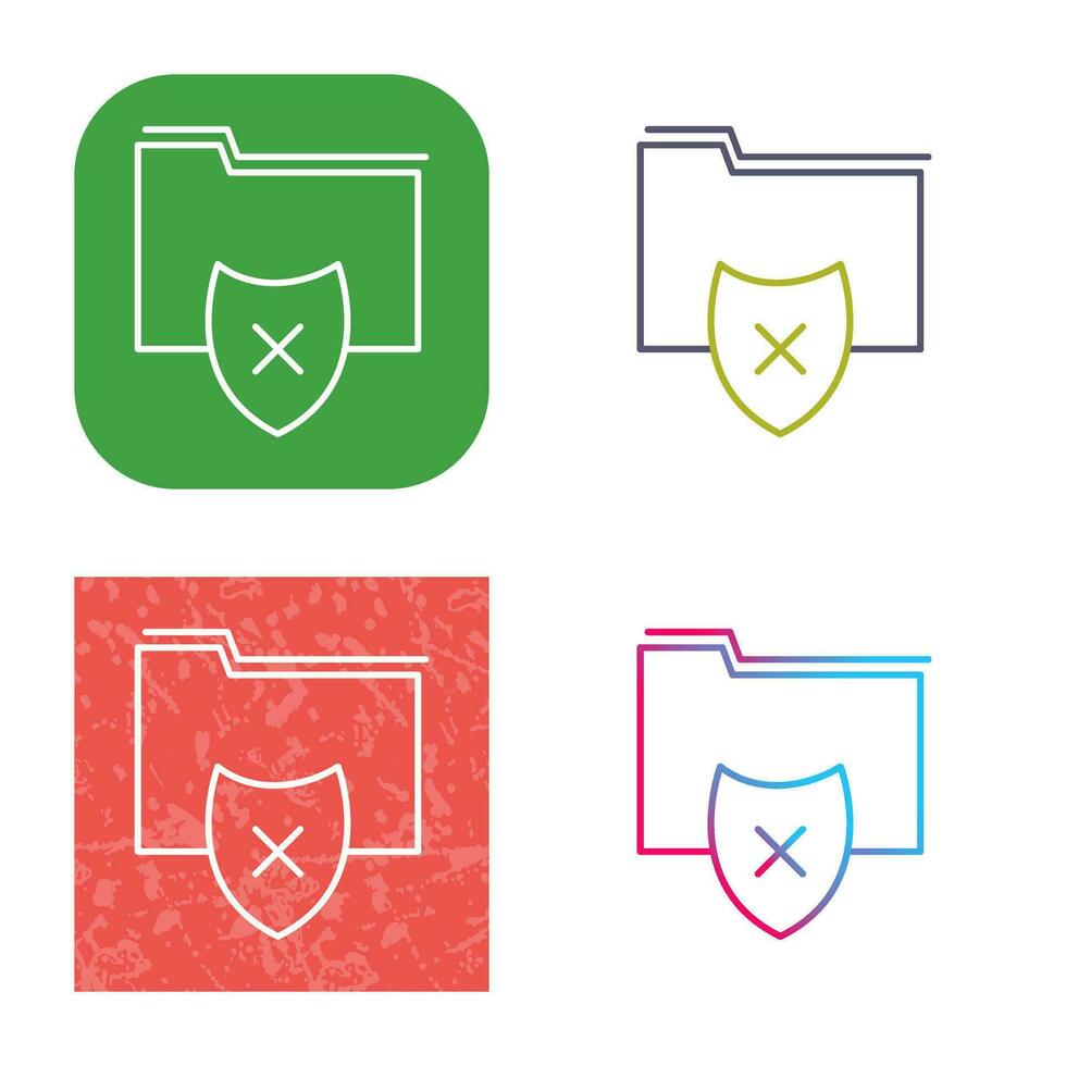 Vulnerable Folder Vector Icon