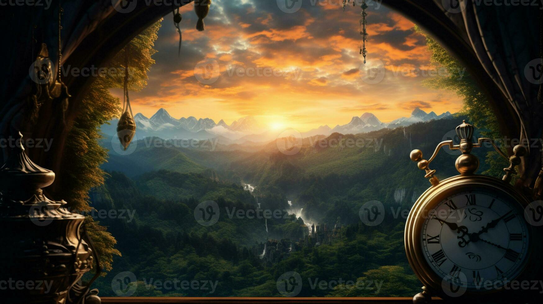 Stunning nature background, Amazing natural scenery, AI Generative photo