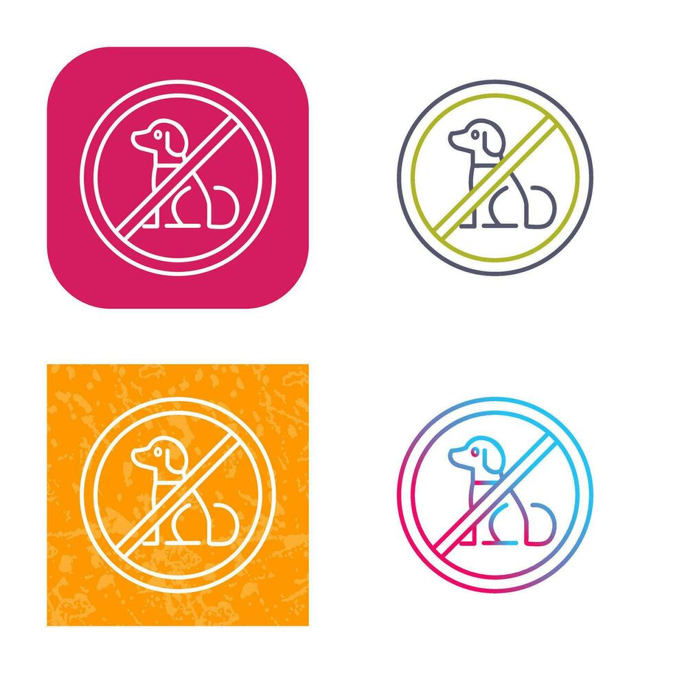 No Pets Vector Icon
